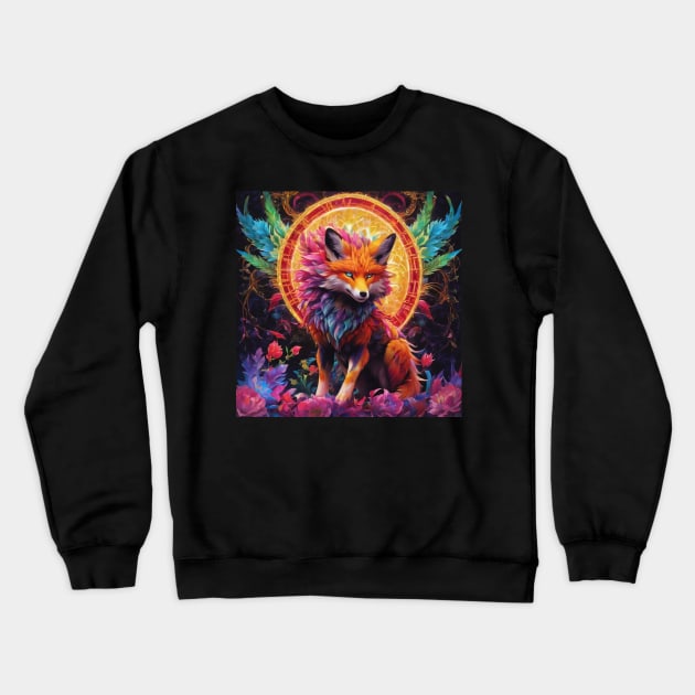 Fox Futuristic Crewneck Sweatshirt by nonagobich